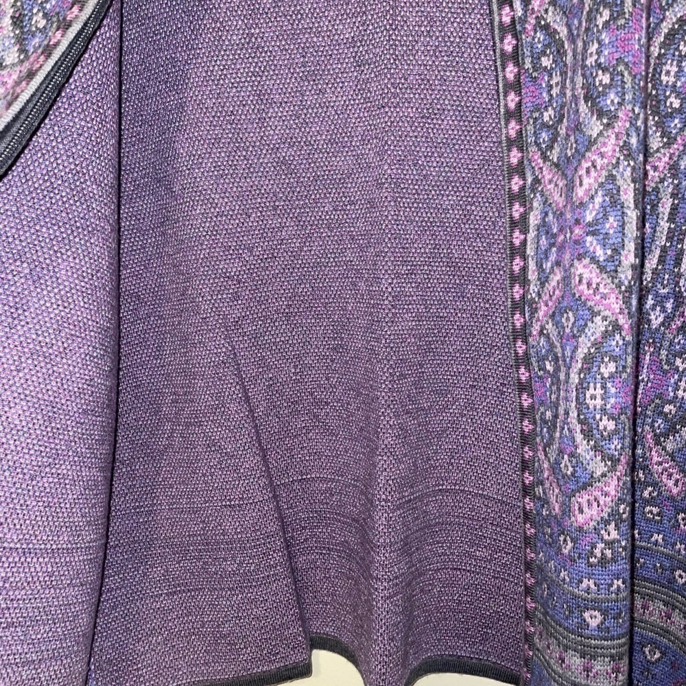 Pendleton 100% Merino Wool Purple Patterned Full … - image 4